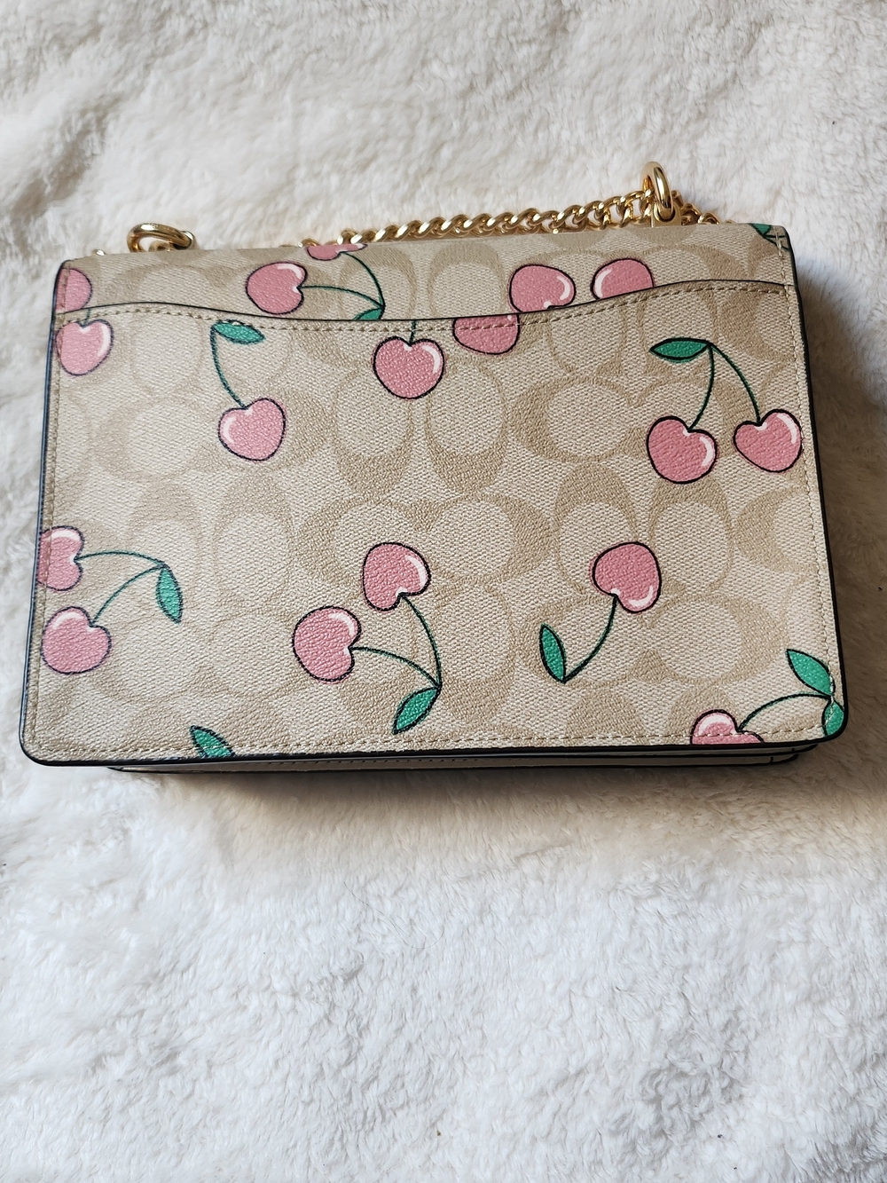 COACH Cherry Signature Crossbody Bag Cute Rare🍒 - Picture 2 of 14